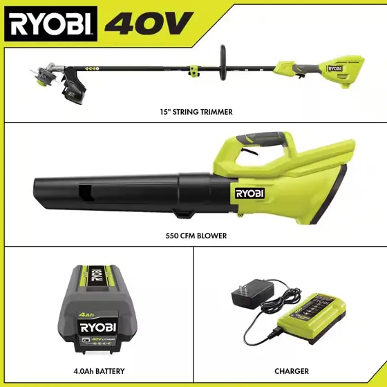 RYOBI 40V Cordless 15" String… — Photo 2