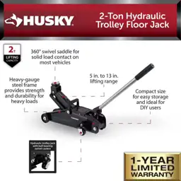 Husky 2-Ton Hydraulic Trolley Car… — Photo 2