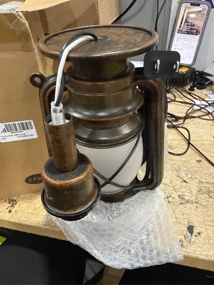LEDIARY 18.72" LED Vintage Lantern… — Photo 5