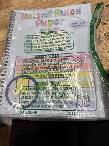 3-Pack Colored Raised-Line Handwriting Paper,… — Photo 4