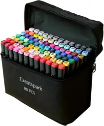 CREATSPARK Alcohol Markers 80 Colors… — Photo 1