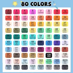 CREATSPARK Alcohol Markers 80 Colors… — Photo 2