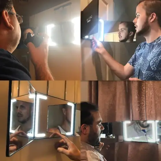 3-Way Self Hair-Cutting Mirror with… — Photo 2