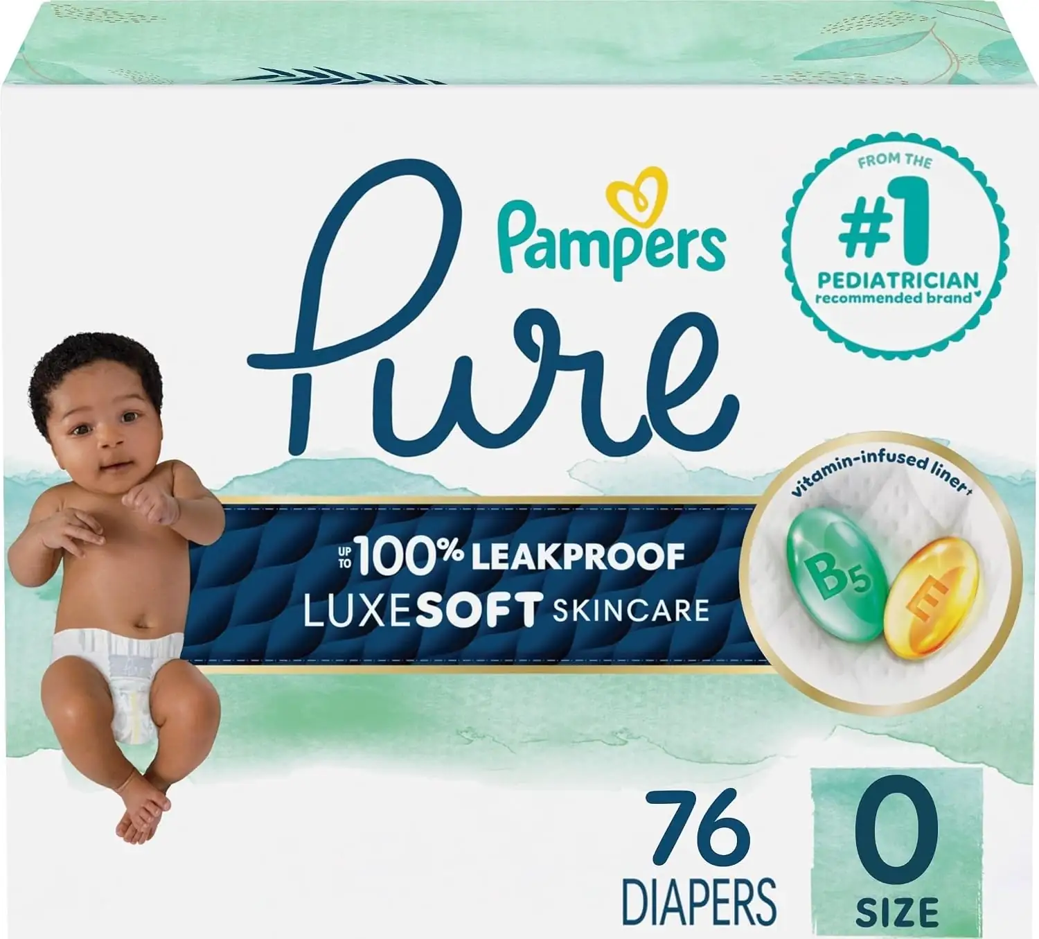 Pampers Pure Baby Diapers, Size… — Photo 1