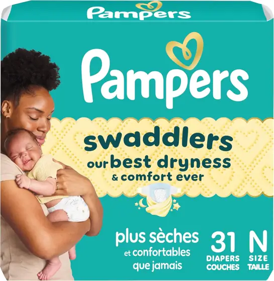 Pampers Swaddlers Newborn Diapers, Size… — Photo 1