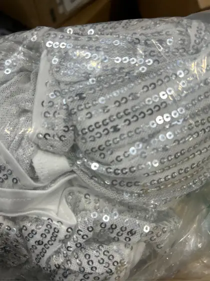 GRACE KARIN One-Shoulder Sequin Top… — Photo 4