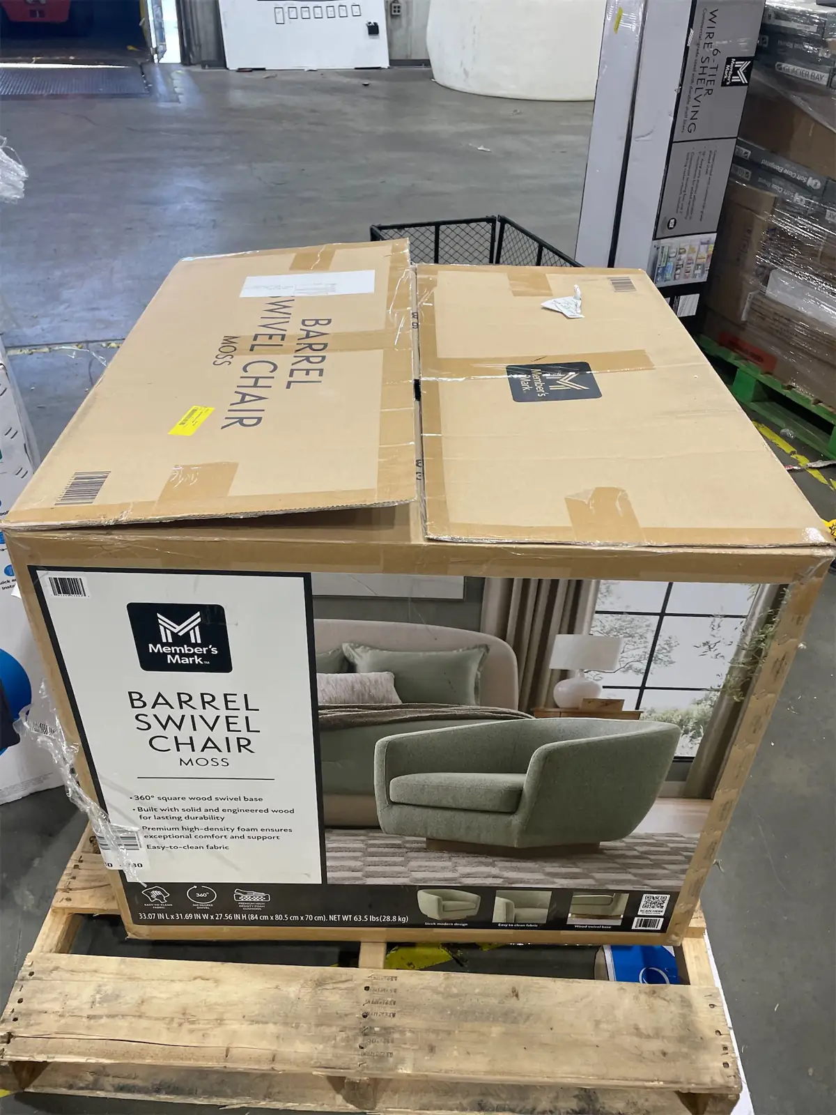 Member's Mark Barrel Swivel Chair — Photo 1