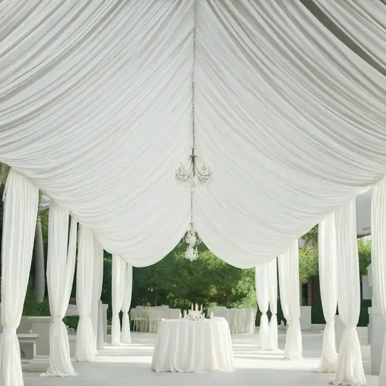 Ivory Ceiling Drapes 30ft 20ft,… — Photo 2