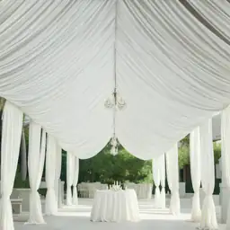 Ivory Ceiling Drapes 30ft 20ft,… — Photo 2