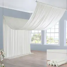 Ivory Ceiling Drapes 30ft 20ft,… — Photo 1