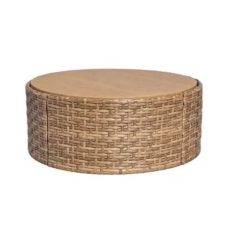 Wicker Reversible-Top Outdoor Ottoman &… — Photo 2