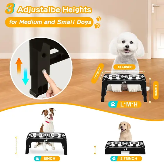 COMESOON Elevated Dog Bowls for… — Photo 2