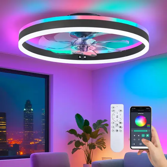 STERREN RGB Ceiling Fan with… — Photo 1