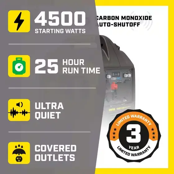 4500/3250-Watt Recoil Start Dual-Fuel Inverter… — Photo 2