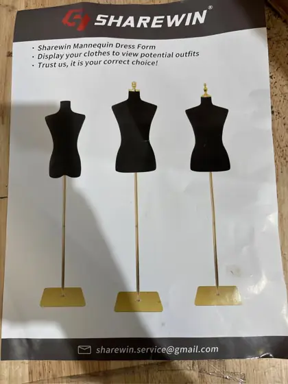 EaseHome Female Mannequin Torso, Height-Adjustable… — Photo 3