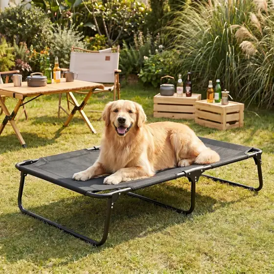 Foldable Outdoor Elevated Dog Cot… — Photo 2