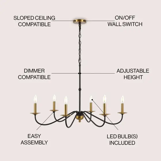 Wicklow Bohemian Farmhouse Iron Led… — Photo 1