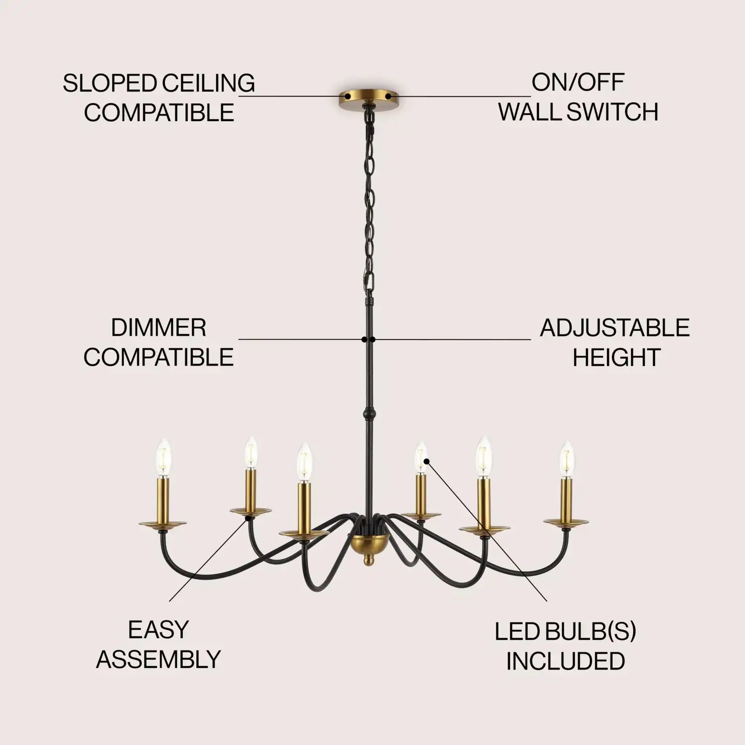 Wicklow Bohemian Farmhouse Iron Led… — Photo 1