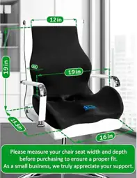 Ergonomic Memory Foam Seat Cushion… — Photo 2