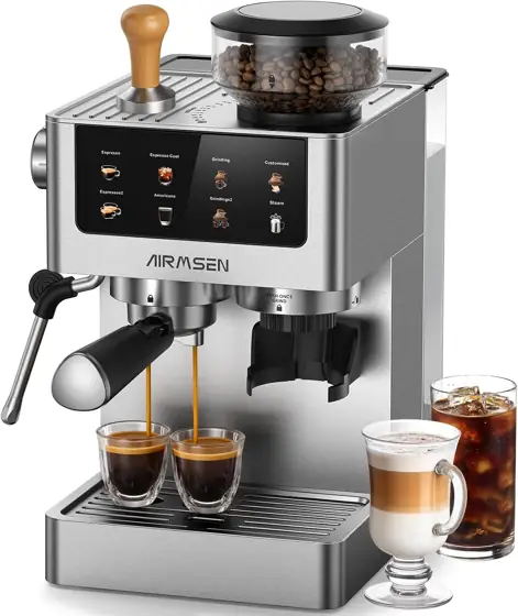 AIRMSEN Espresso Machine with Burr… — Photo 1