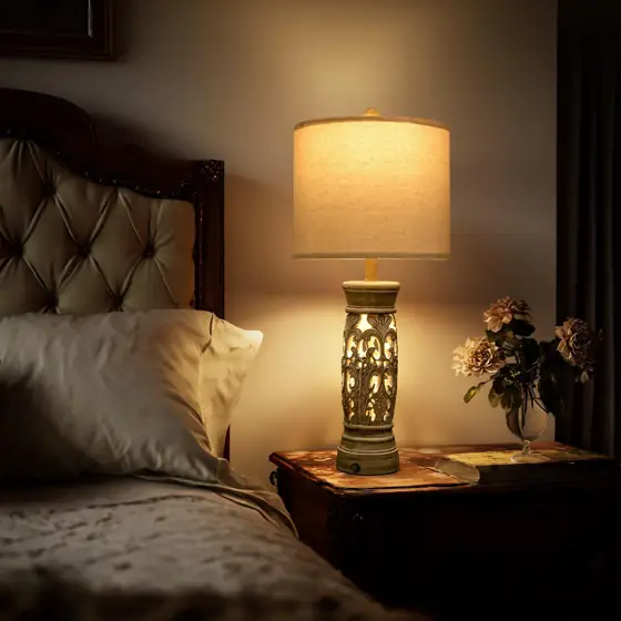 27.25"Farmhouse Table Lamps Set of… — Photo 2