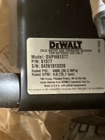 DEWALT 4400 PSI 4.0 GPM… — Photo 5