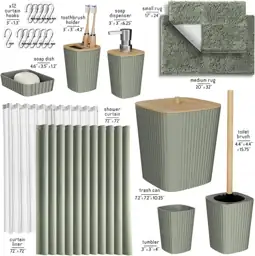 Clara Clark 22-Piece Bathroom Accessories… — Photo 2
