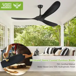 Haipeel 72-Inch Wood Ceiling Fan… — Photo 2