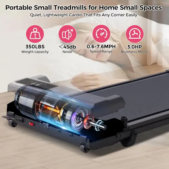 Portable Walking Pad Treadmill for… — Photo 2