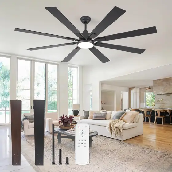 ZMISHIBO 72" Ceiling Fans with… — Photo 1