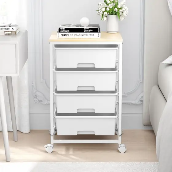 SYKIARIOL Rolling Cart with Drawers,… — Photo 2