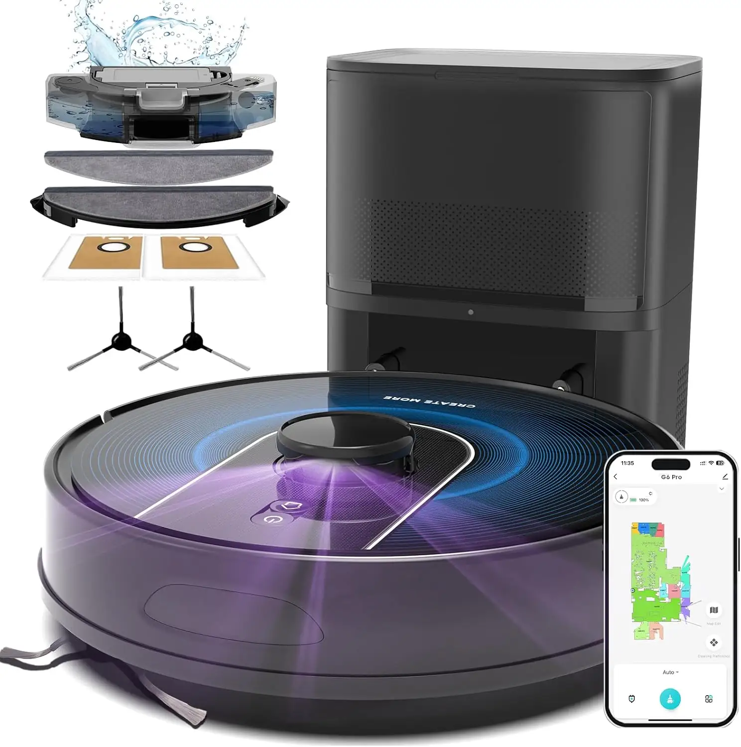 Bagotte Robot Vacuum & Mop,… — Photo 1