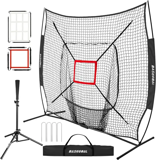 BaseGoal 7x7ft Baseball Practice Net… — Photo 1