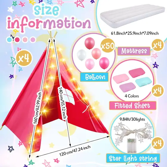 Windyun 4 Pack Kids Sleepover… — Photo 2