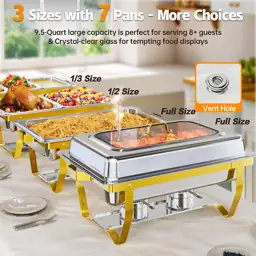 9.5QT Chafing Dishes for Buffet… — Photo 2