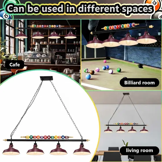 Rossesay Adjustable Pool Table Lights,… — Photo 2