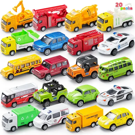 JOYIN 20PCS Die-Cast Pull-Back Cars,… — Photo 1