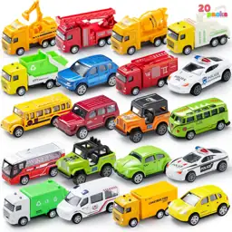 JOYIN 20PCS Die-Cast Pull-Back Cars,… — Photo 1