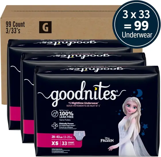 GoodNites Girls Nighttime Underwear, Size… — Photo 2