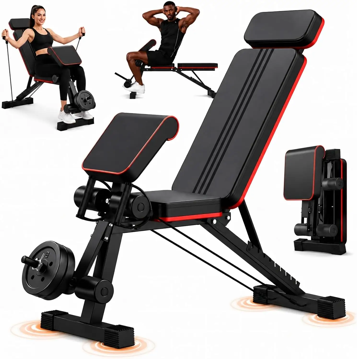 880LBS Adjustable Weight Bench — Photo 1