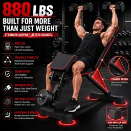 880LBS Adjustable Weight Bench — Photo 2