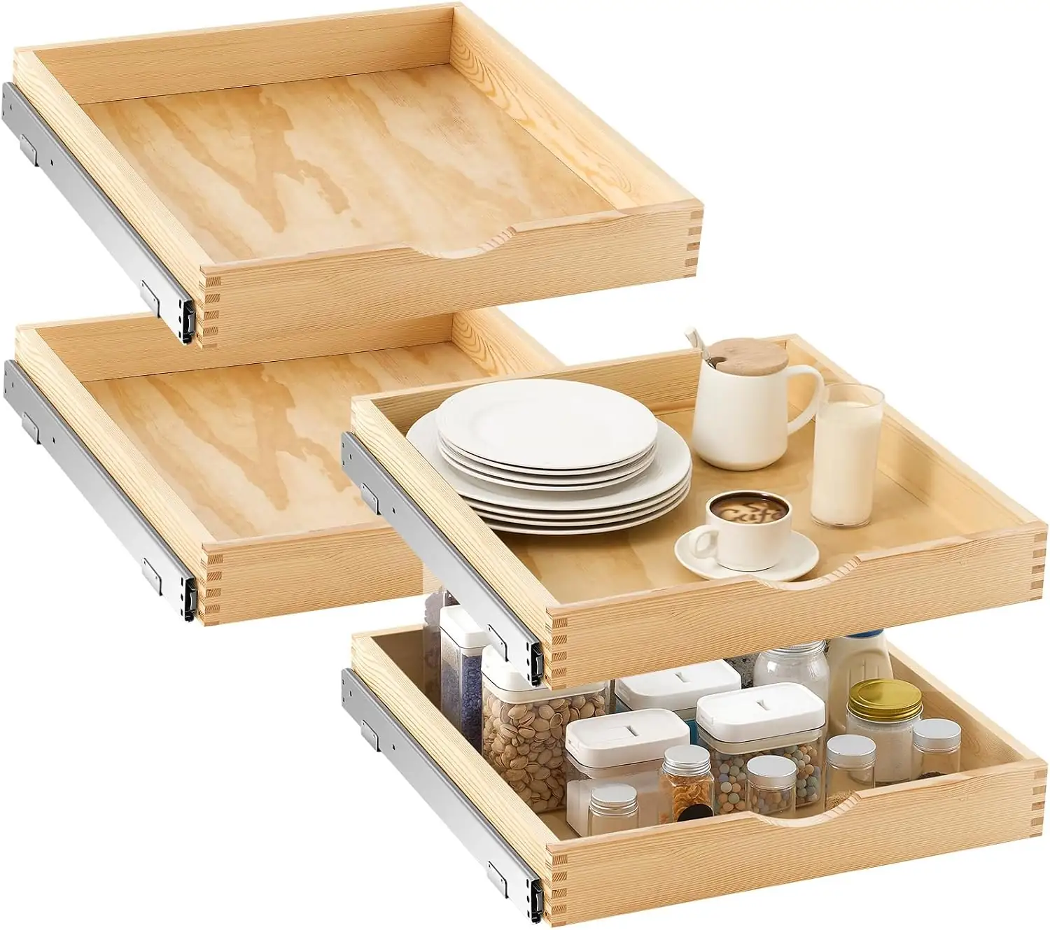 Sintuff 4 Pack Wooden Pull… — Photo 1