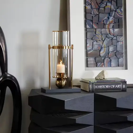 17 in. Gold Metal Pillar… — Photo 1