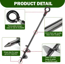 8 Pcs 30" Ground Anchors… — Photo 2