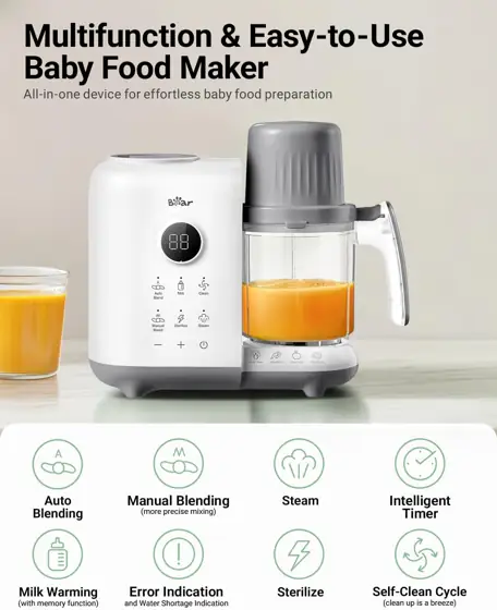Bear Baby Food Maker Steamer&Blender… — Photo 2