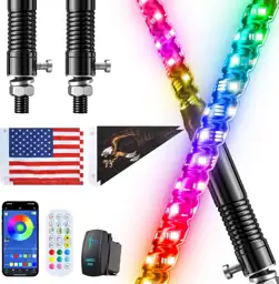 Ehaho 2PCS 2FT Whip Lights… — Photo 1