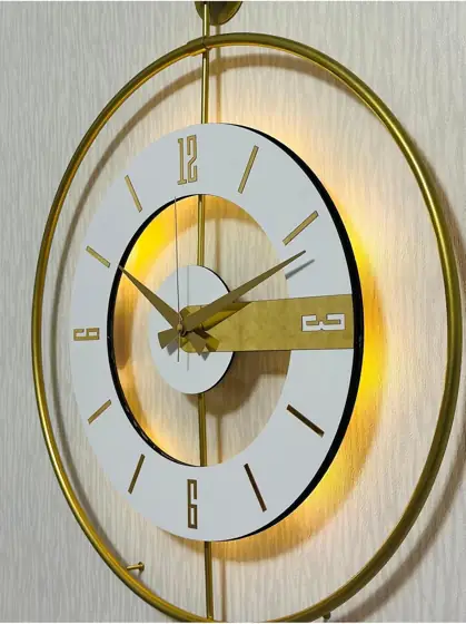 SODEF Illuminated Wall Clock, Glass… — Photo 1