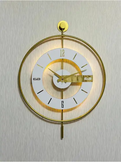 SODEF Illuminated Wall Clock, Glass… — Photo 2