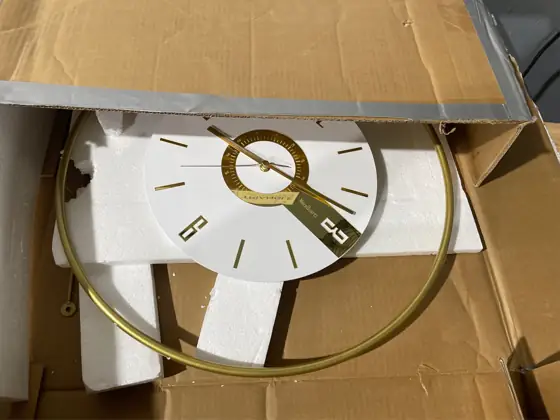 SODEF Illuminated Wall Clock, Glass… — Photo 3