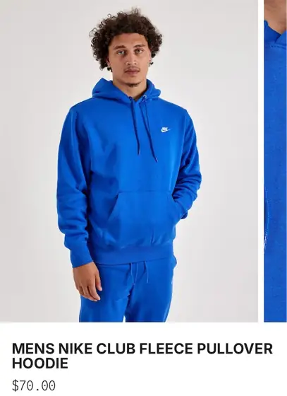 MENS NIKE CLUB FLEECE PULLOVER — Photo 1